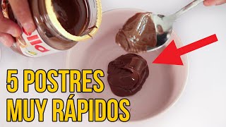 PONEMOS A PRUEBA 5 POSTRES RÁPIDOS DE TIKTOK 🔥