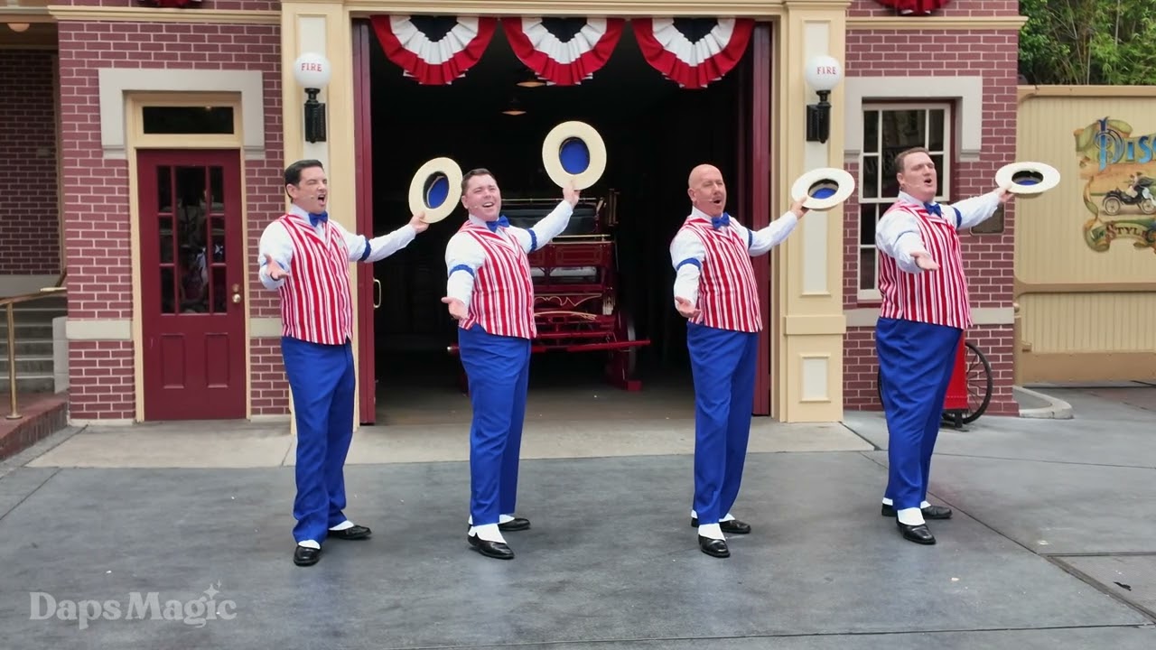 Dapper Dans on 4th of July at Disneyland | Disney Celebrates America 250 4K