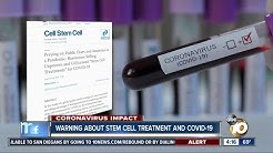 Warning about stem cell treatment and COVID-19