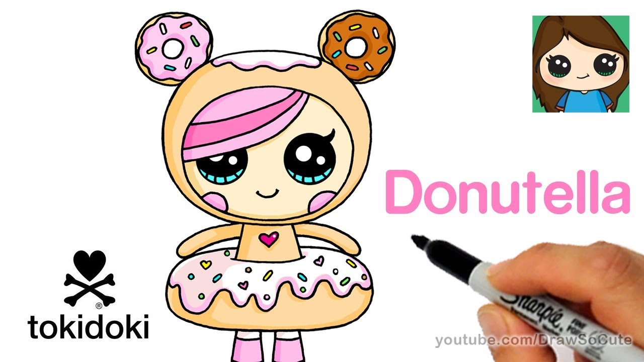 How to Draw  Donutella Easy Tokidoki YouTube