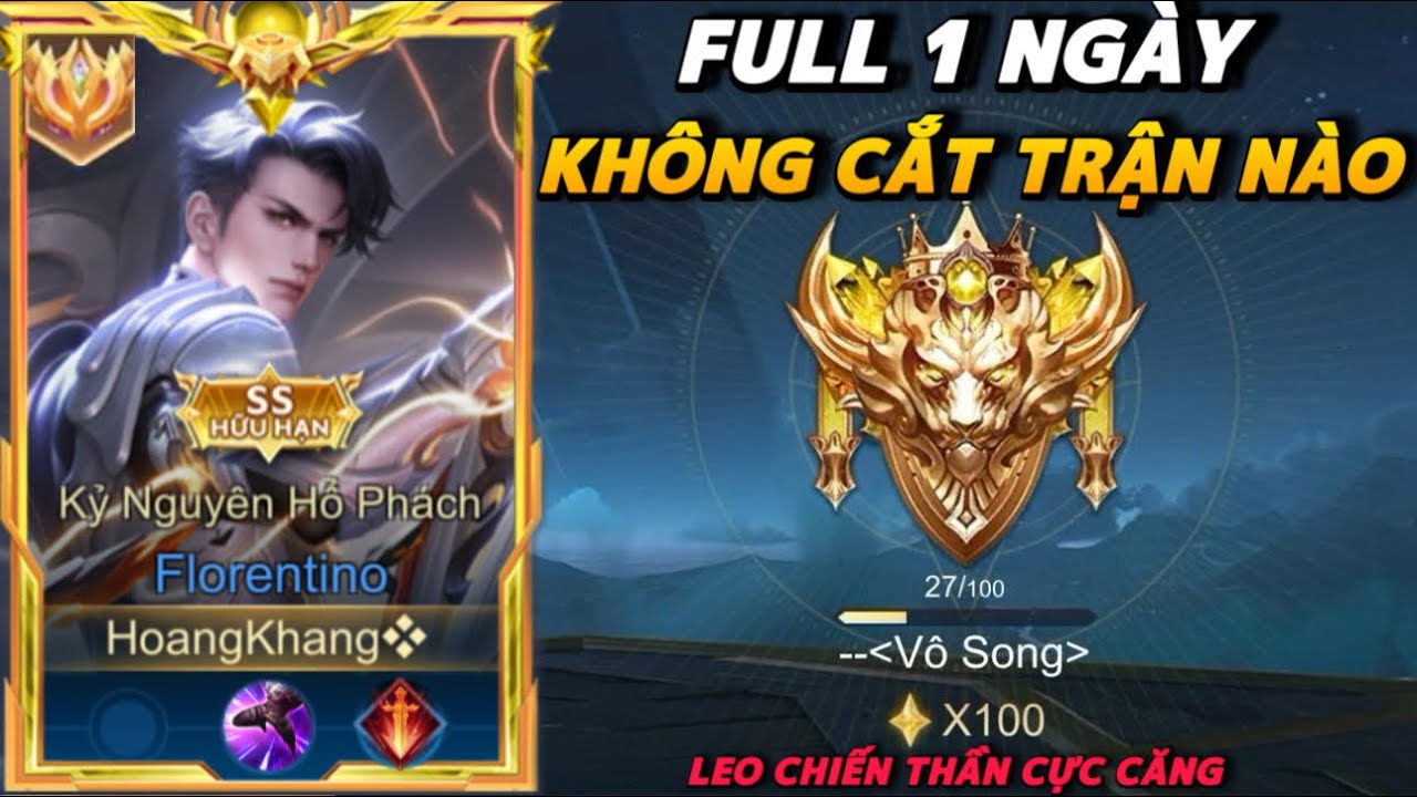 Thử Thách 1 Ngày Không Lên Chiến Thần 100* Không Nghỉ Của Zucac Sau Tết Sẽ Như Thế Nào?
