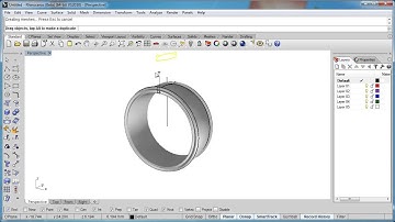 Advanced Rhino 5 Tutorial | Project - Ring -  Create the Main Ring with History