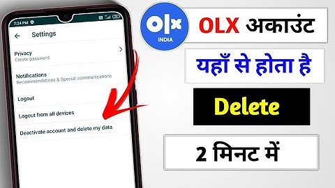 How to OLX Account Permanent Delete|| OLX Account Kaise Delete Karen in Hindi 2021