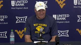#WVU Head Coach Rich Rodriguez opens fall camp 