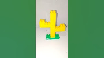 SATISFYING ASMR BUILDING BLOCKS CACTUS | DIY LEGO MOC 🌵✨ #blocks #buildingblock #legomoc