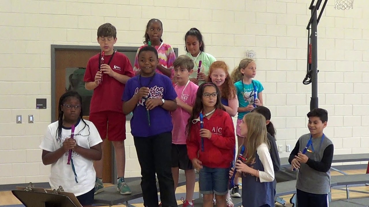 Langston Road Elementary Recorder Concert 4th grade part 2, May 3, 2019 YouTube