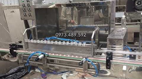 Dây truyền xúc rửa, chiết rót và đóng nắp chai