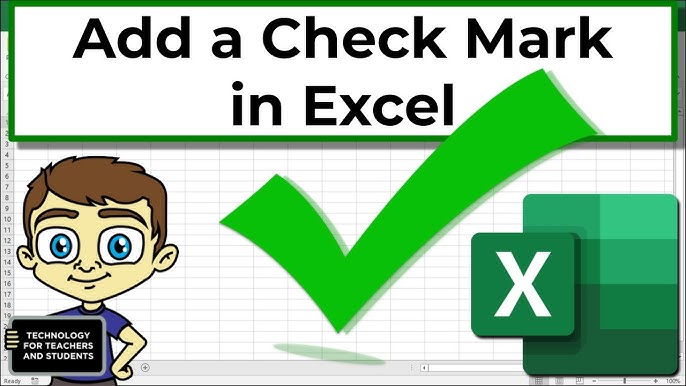 How to create GREEN check RED cross icon #excel #excelhacks