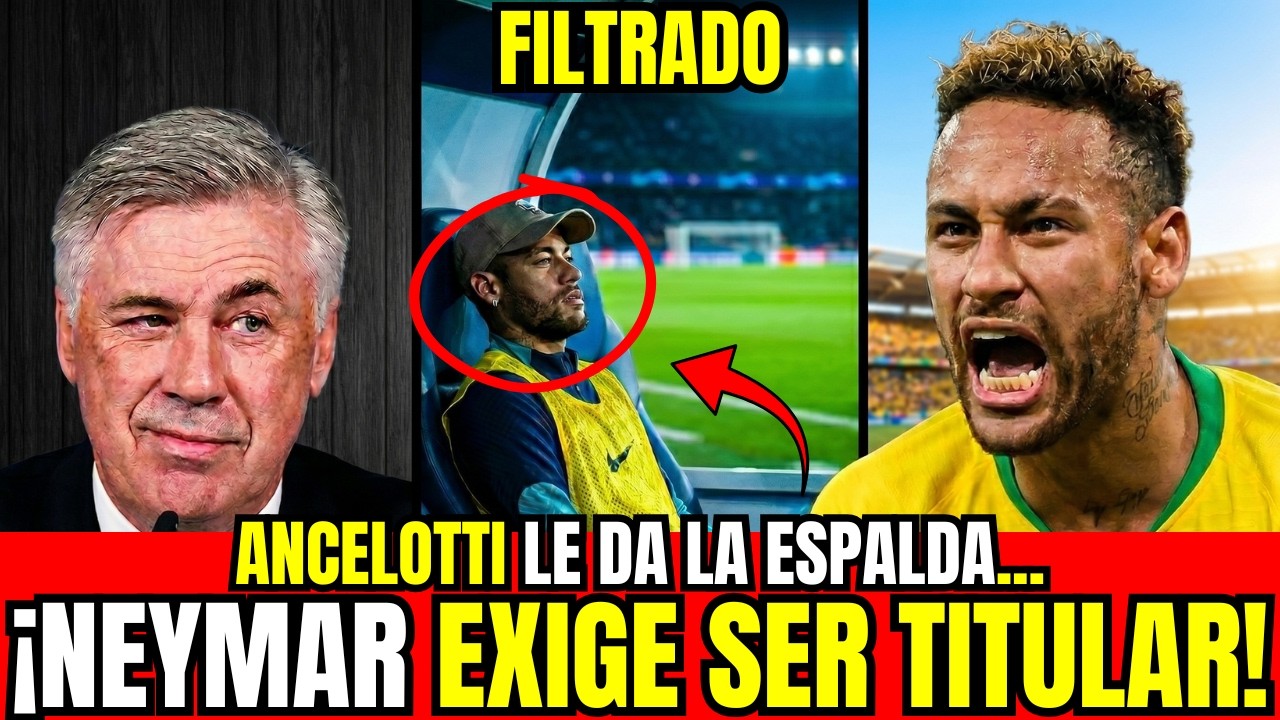¡INCREÍBLE! Lo que NEYMAR le dijo a ANCELOTTI en privado que ROMPIÓ el vestuario de BRASIL en dos