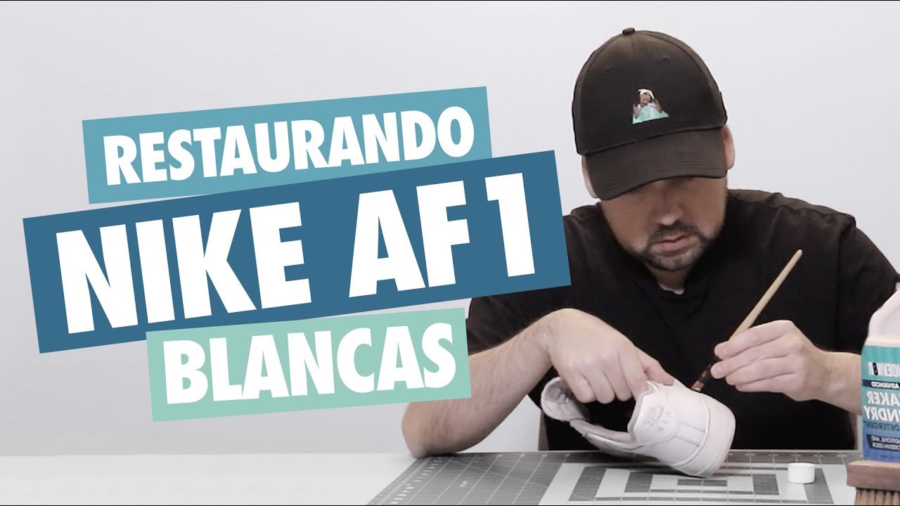 Preciso atmósfera Decepción RESTAURANDO Nike Air Force 1 White ⚡️- Subtitled - YouTube