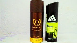 Denver Deodorant  Body Spray For Men | Adidas Deodorant| How to use Deodorant in india