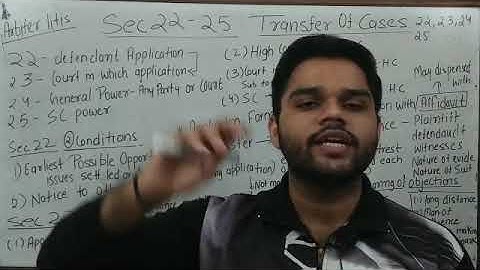 Sec 22 to 25 cpc || transfer of cases || Code of civil procedure 1908 ||