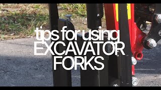 Tips for using a Mini-Excavator with Forks