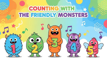Counting with the Friendly Monsters 👾🔢 | Fun Numbers Learning for Kids | Animagic Studio