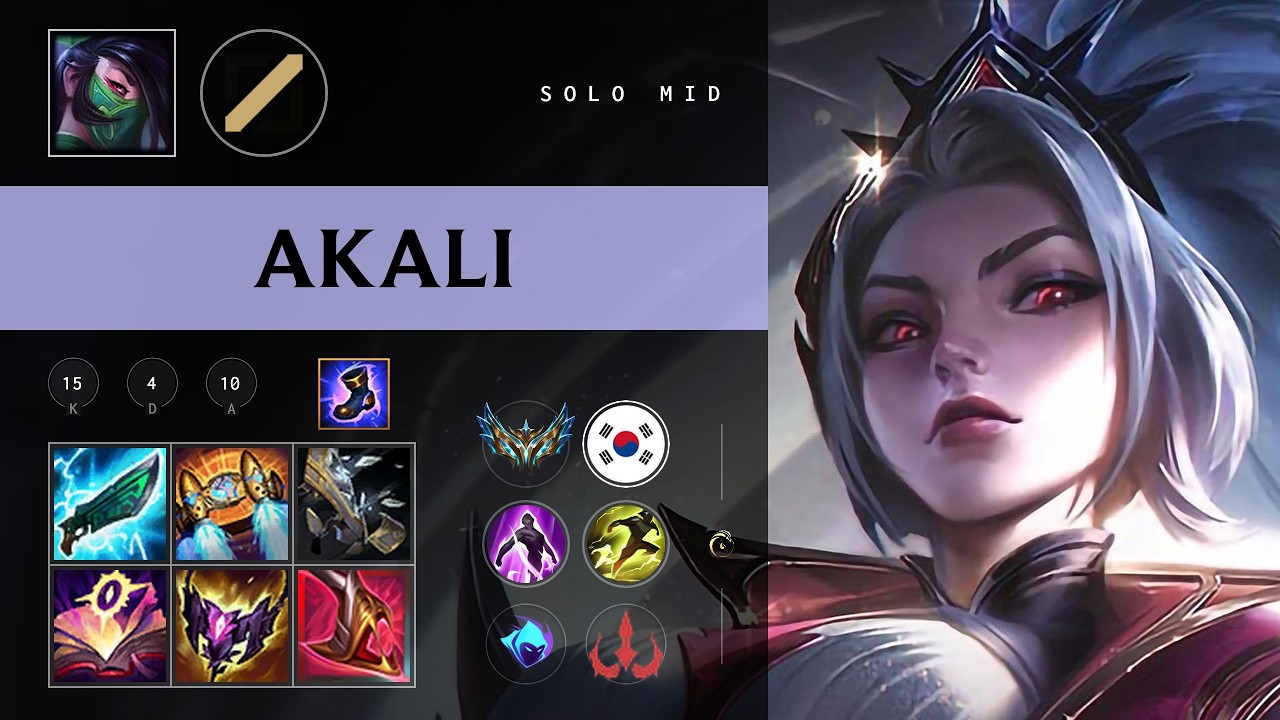 Akali Mid vs Pantheon - KR Challenger Patch 26.09 - YouTube