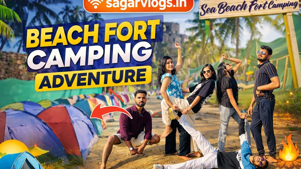 “This Beach Camping with Friends was CRAZY | Revadanda, Alibaug”