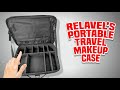 Take a large cosmetics kit on the go with relavels portable travel case