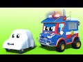 Super Truck -  The babies go BACK TO SCHOOL - Car City - Truck Cartoons for kids