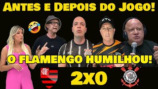 ANTES E DEPOIS DO JOGO! FLAMENGO 2x0 CORINTHIANS OLHA O QUE O NETO FALOU...