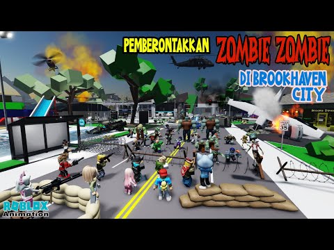 Pemberontakkan Zombie BarBar di Brookhaven | Animasi Roblox