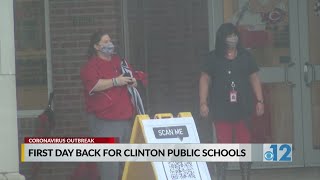 Clinton elementary students return to class