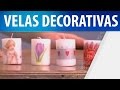 Velas Decorativas / Técnica Decoupage / Tallerista Biviana Giraldo