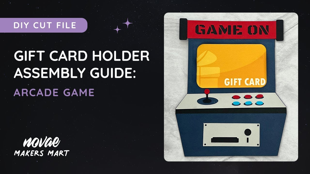 Arcade Game Gift Card Holder | DIY Arcade Game Birthday Card