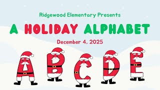 2025 Kindergarten Program - A Holiday Alphabet