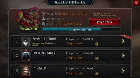 King of Avalon mega-rally 506 mil zerod 2 mega one solo hit #sh40 vs sh40