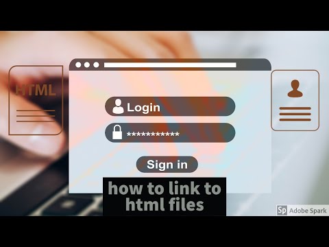 how to link your html files(eg login box)