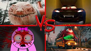 Cursed Choo-Choo Charles Evil Mcqueen Sprunki.exe School Bus Monster