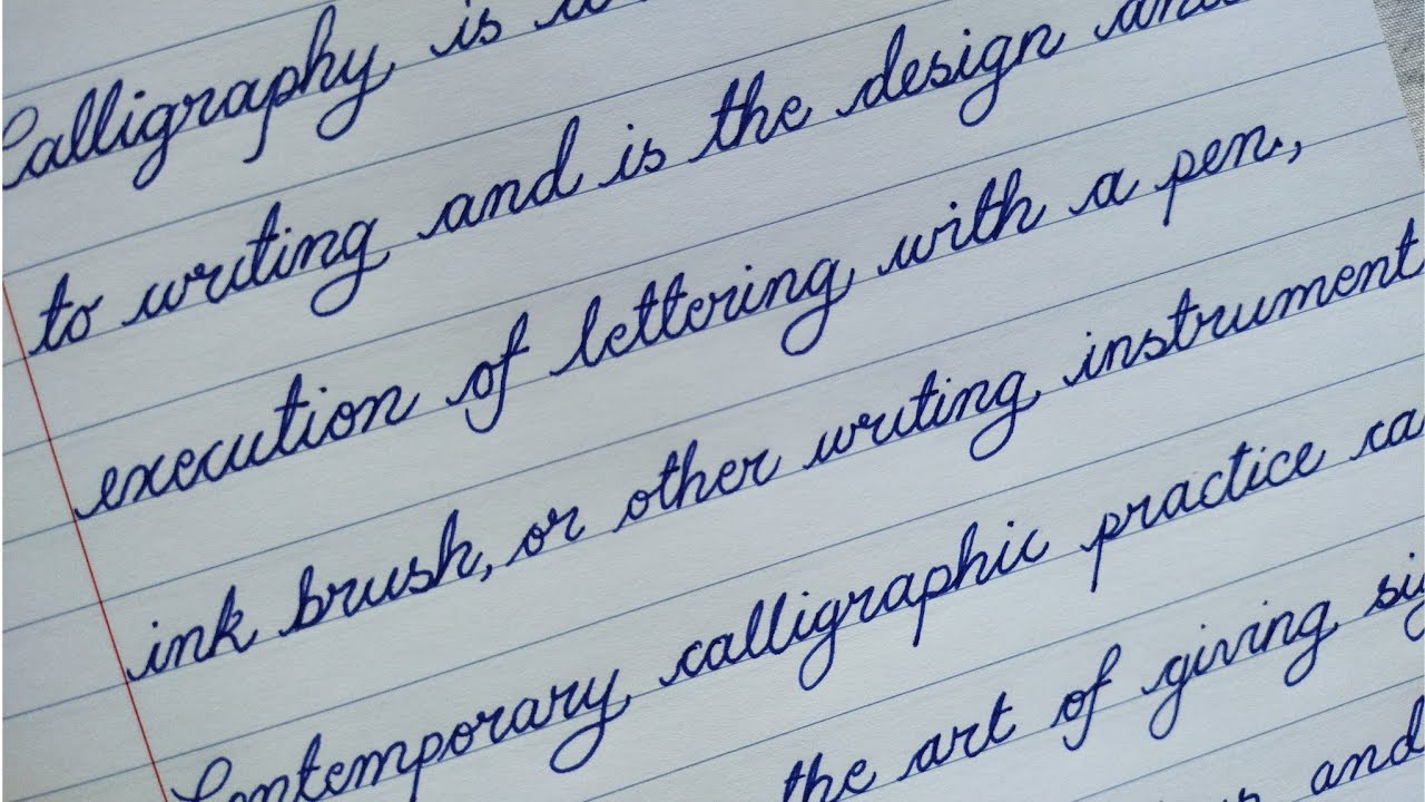 How to write Cursive handwriting | English handwriting - YouTube