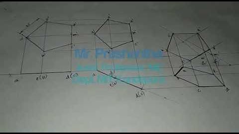Engg Graphics - Projection of Planes Prob 31 Sketching By Prashantha Acharya, ME