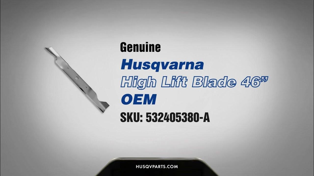 Husqvarna YTH22V46 Blades 532405380 OEM - YouTube