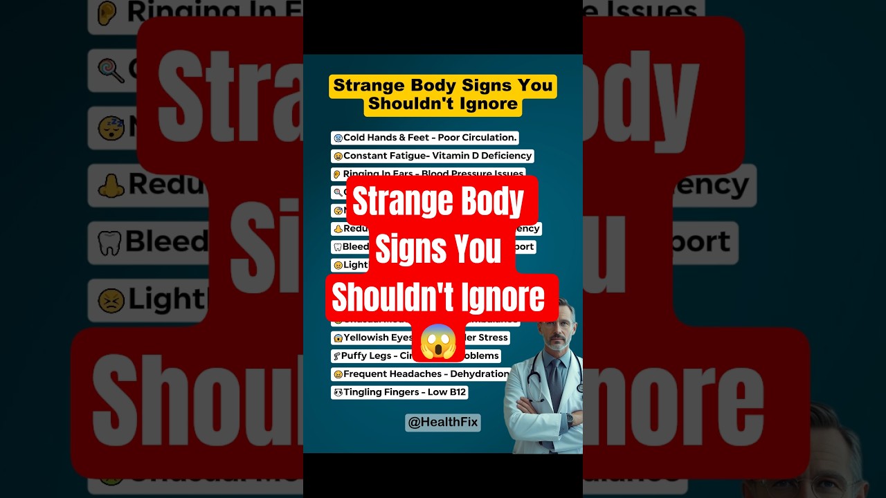 12 Strange Body Signs You Should NEVER Ignore | Hidden Health Warnings You Must Know
