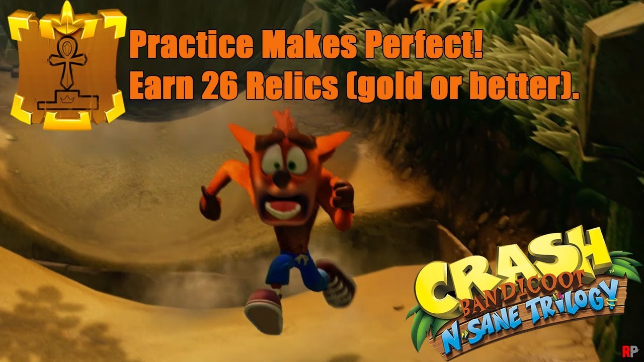 Crash Bandicoot N. Sane Trilogy - Crash 1 - All Gold Relics