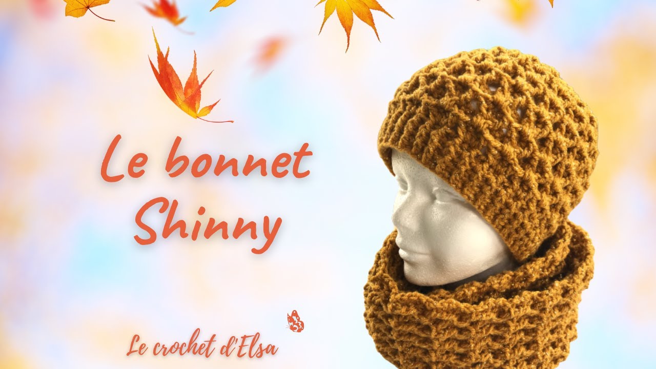 Comment faire un bonnet au crochet - le bonnet Shinny - YouTube