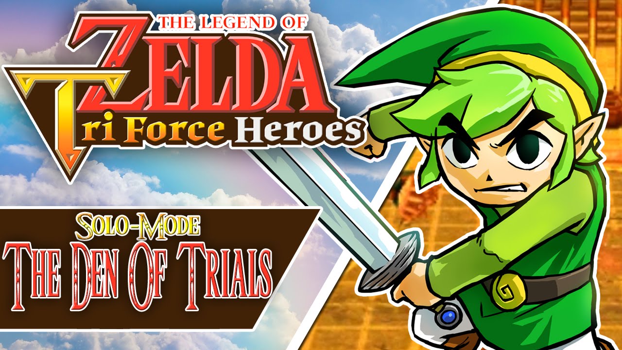 The Legend of Zelda Tri Force Heroes Den Of Trials DLC Solo Mode