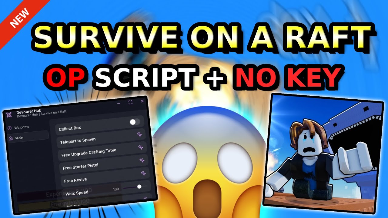*НОВЫЙ* Скрипт операции «Выжить на плоту» (КОРОБКА ДЛЯ СБОРА, БЕСПЛАТНЫЙ ПИСТОЛЕТ, УЛУЧШЕНИЕ СТОЛ...