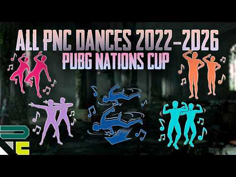 All PNC Dances 2022-2026 | Every PUBG Nations Cup Victory Dance
