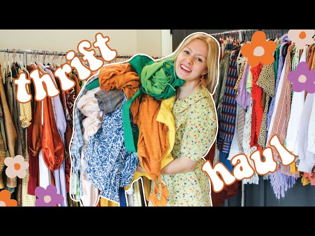 THRIFT HAUL TRY ON | trying on 34 thrifted dresses, tops & spring pieces |  WELL-LOVED - YouTube