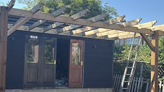 DIY LEAN-TO PERGOLA BUILD | STEP-BY-STEP GUIDE