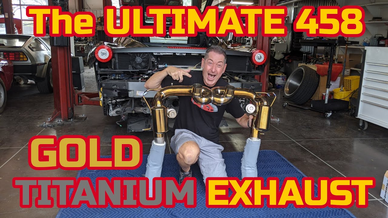 The ULTIMATE FERRARI 458 EXHAUST? IPE Gold Titanium F1 Installation