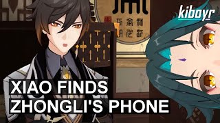 xiao finds zhongli's phone || Genshin VR