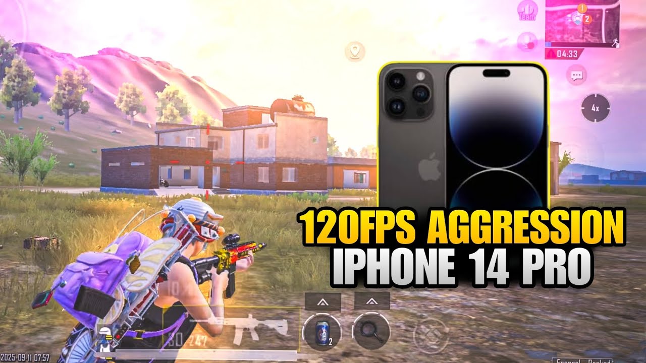 120 FPS AGGRESSION IN 4.0 UPDATE☠️🔥 IPHONE 14 PRO PUBG / BGMI TEST 2025