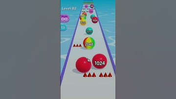 2024 Level 82 BALL RUN 2048. very cool and gnarly hyper casual games. #stmkgaming #shorts #gaming