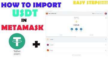 HOW TO ADD/IMPORT  USDT IN METAMASK | TAGALOG TUTORIAL (EASY STEPS)