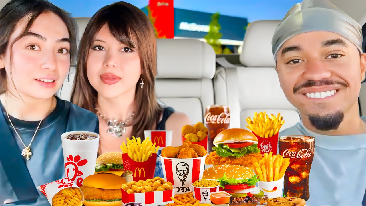 Нам пришлось съесть 20 тысяч калорий... (DougDoug Drive-Thru Challenge)