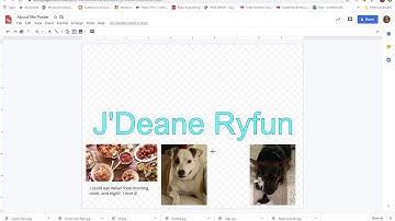 How to Complete Google Drawings About Me Poster