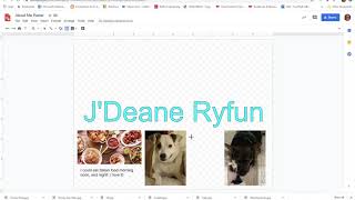 How to Complete Google Drawings About Me Poster